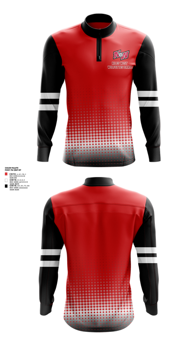 Niles West Wolfettes Dance 83558148 Quarter Zip Jacket - 1