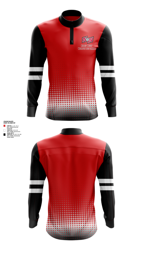 Quarter Zip Jacket, Niles West Wolfettes Dance, Spirit Store, Teamtime, Team time, sublimation, custom sports apparel, team uniforms, spirit wear, spiritwear, sports uniforms, custom shirts, team store, custom team store, fundraiser sports, apparel fundraiser