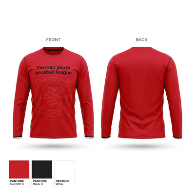 German youth baseball league Long Sleeve Performance Shirt 2