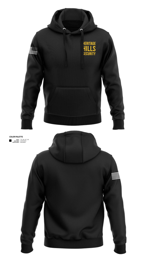Hoodie, Heritage Hills Security, EMS/EMT, Teamtime, Team time, sublimation, custom sports apparel, team uniforms, spirit wear, spiritwear, sports uniforms, custom shirts, team store, custom team store, fundraiser sports, apparel fundraiser