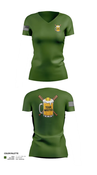 Womens Short Sleeve Vneck Shirt, Team Wasted, Softball, Teamtime, Team time, sublimation, custom sports apparel, team uniforms, spirit wear, spiritwear, sports uniforms, custom shirts, team store, custom team store, fundraiser sports, apparel fundraiser