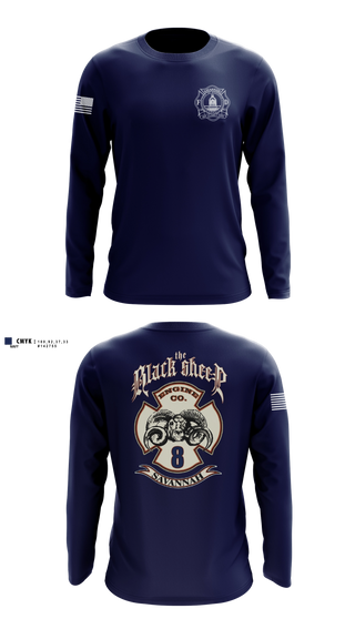 Long Sleeve Performance Shirt, Engine 8, Fire Department, Teamtime, Team time, sublimation, custom sports apparel, team uniforms, spirit wear, spiritwear, sports uniforms, custom shirts, team store, custom team store, fundraiser sports, apparel fundraiser