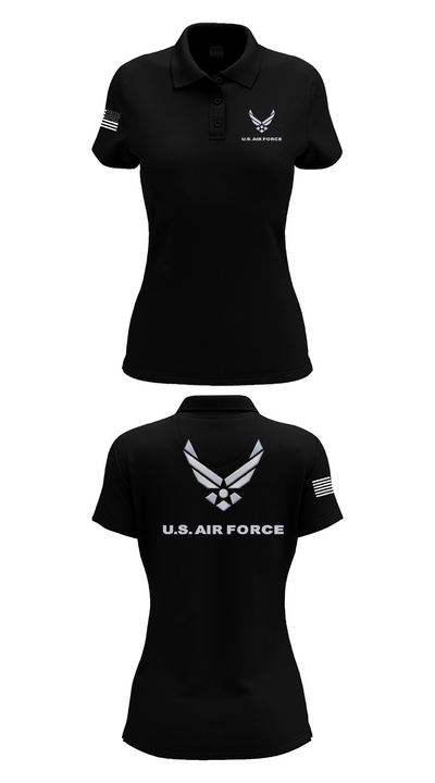 USAF Volunteer 95429734 Women's Short Sleeve Performance Polo  - 35