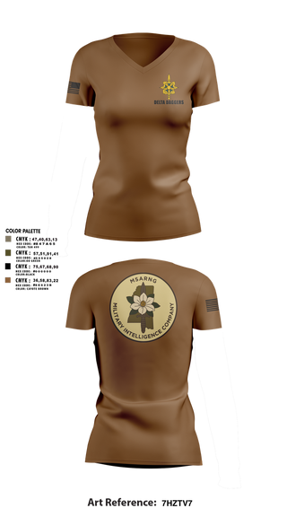 Womens Short Sleeve Vneck Shirt, , National Guard, Teamtime, Team time, sublimation, custom sports apparel, team uniforms, spirit wear, spiritwear, sports uniforms, custom shirts, team store, custom team store, fundraiser sports, apparel fundraiser