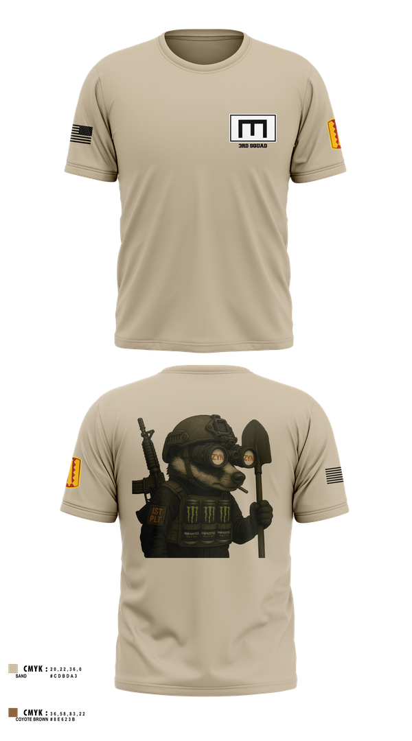 Old School Cotton Feel Shirt, 180th ESC, , Teamtime, Team time, sublimation, custom sports apparel, team uniforms, spirit wear, spiritwear, sports uniforms, custom shirts, team store, custom team store, fundraiser sports, apparel fundraiser