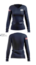 K9 Women's Long Sleeve V-neck Shirt - 21
