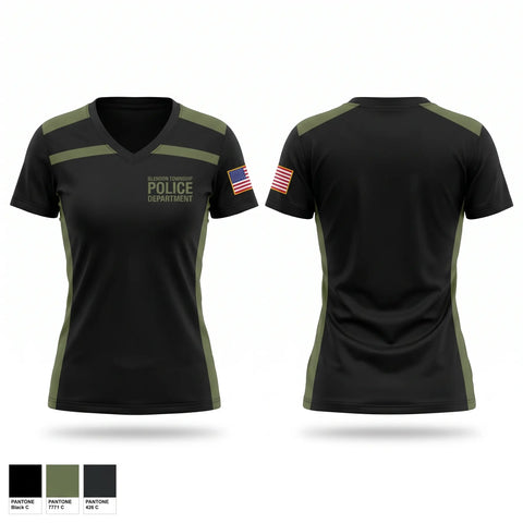 Womens Short Sleeve Vneck Shirt, Blendon Township Police Department, Police, Teamtime, Team time, sublimation, custom sports apparel, team uniforms, spirit wear, spiritwear, sports uniforms, custom shirts, team store, custom team store, fundraiser sports, apparel fundraiser