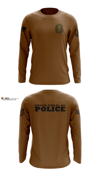 Long Sleeve Performance Shirt, 115th Security Forces Squadron, Air Force, Teamtime, Team time, sublimation, custom sports apparel, team uniforms, spirit wear, spiritwear, sports uniforms, custom shirts, team store, custom team store, fundraiser sports, apparel fundraiser