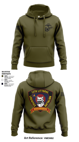 Hoodie, 12TH LITTORAL LOGISTICS BATTALION, Marines, Teamtime, Team time, sublimation, custom sports apparel, team uniforms, spirit wear, spiritwear, sports uniforms, custom shirts, team store, custom team store, fundraiser sports, apparel fundraiser