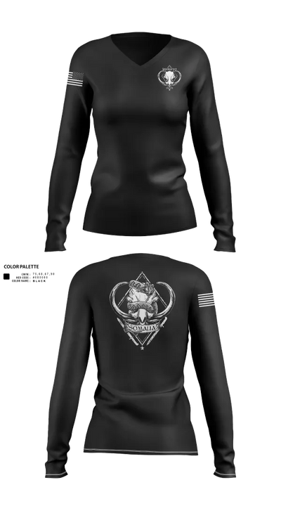 CJTF-HOA 54156011 Women's Long Sleeve V-neck Shirt - 21