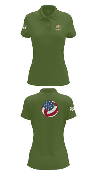 Womens Short Sleeve Performance Polo, VB, Women's Volleyball, Teamtime, Team time, sublimation, custom sports apparel, team uniforms, spirit wear, spiritwear, sports uniforms, custom shirts, team store, custom team store, fundraiser sports, apparel fundraiser