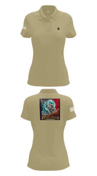 Womens Short Sleeve Performance Polo, 1st Combat Readiness Regiment, , Teamtime, Team time, sublimation, custom sports apparel, team uniforms, spirit wear, spiritwear, sports uniforms, custom shirts, team store, custom team store, fundraiser sports, apparel fundraiser