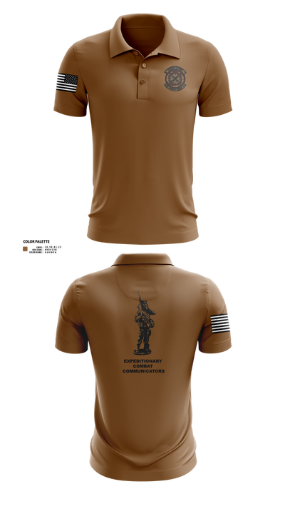 282nd Combat Communications Squadron 37858369 Short Sleeve Performance Polo - 20