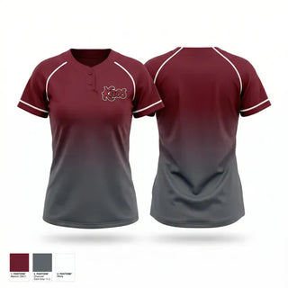 Two Button Softball Jersey, KAOS, Softball, Teamtime, Team time, sublimation, custom sports apparel, team uniforms, spirit wear, spiritwear, sports uniforms, custom shirts, team store, custom team store, fundraiser sports, apparel fundraiser