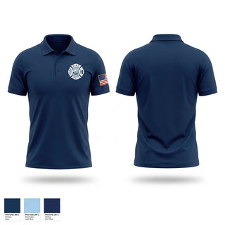Short Sleeve Performance Polo, Newport Fire Department, Fire Department, Teamtime, Team time, sublimation, custom sports apparel, team uniforms, spirit wear, spiritwear, sports uniforms, custom shirts, team store, custom team store, fundraiser sports, apparel fundraiser