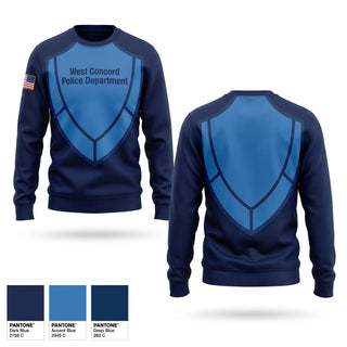 Crew Neck Sweatshirt, West Concord Police Department, Police, Teamtime, Team time, sublimation, custom sports apparel, team uniforms, spirit wear, spiritwear, sports uniforms, custom shirts, team store, custom team store, fundraiser sports, apparel fundraiser