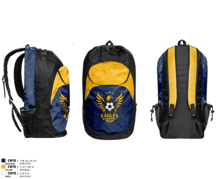 Gear Bag, Eagles SC, Men's Soccer, Teamtime, Team time, sublimation, custom sports apparel, team uniforms, spirit wear, spiritwear, sports uniforms, custom shirts, team store, custom team store, fundraiser sports, apparel fundraiser
