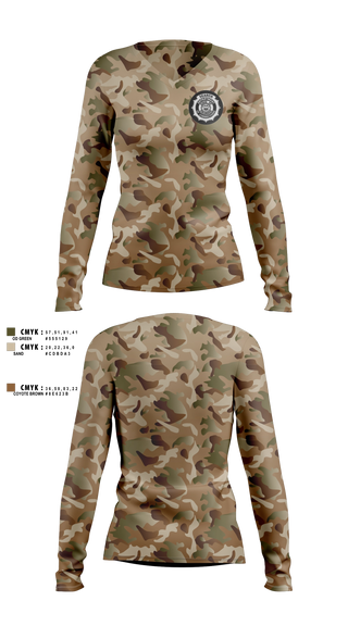 Womens Long Sleeve Vneck Shirt, BVCC Search Team, Police, Teamtime, Team time, sublimation, custom sports apparel, team uniforms, spirit wear, spiritwear, sports uniforms, custom shirts, team store, custom team store, fundraiser sports, apparel fundraiser