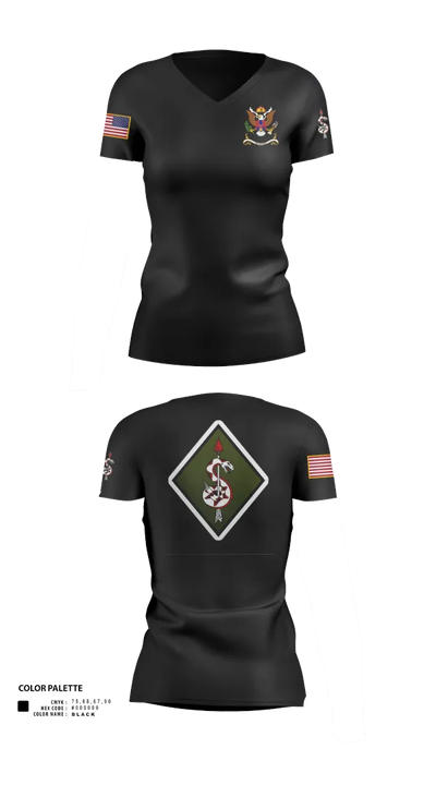 249th SNIPER COMP 51988170 Women's Short Sleeve V-neck Shirt - 42