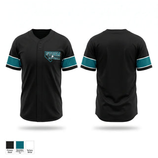 Two Button Softball Jersey, Webster/Siren Storm, Softball, Teamtime, Team time, sublimation, custom sports apparel, team uniforms, spirit wear, spiritwear, sports uniforms, custom shirts, team store, custom team store, fundraiser sports, apparel fundraiser