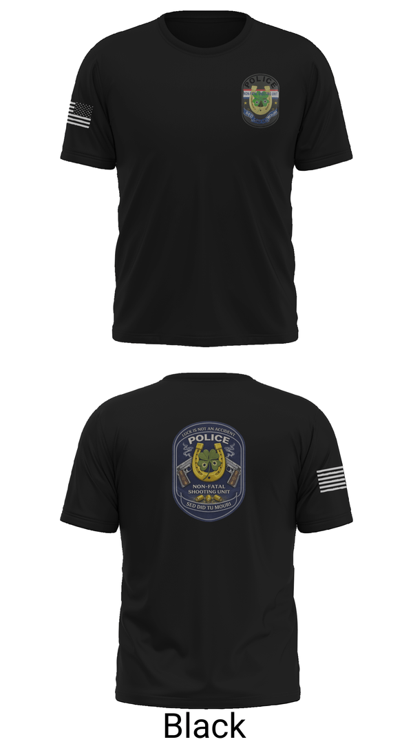 Old School Cotton Feel Shirt, Non Fatal Shooting Unit, Police, Teamtime, Team time, sublimation, custom sports apparel, team uniforms, spirit wear, spiritwear, sports uniforms, custom shirts, team store, custom team store, fundraiser sports, apparel fundraiser