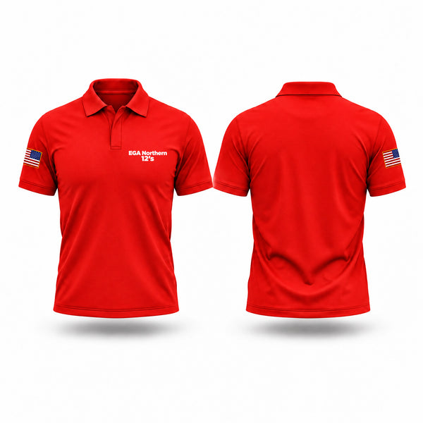 Short Sleeve Performance Polo, EGA Northern 12's, Marines, Teamtime, Team time, sublimation, custom sports apparel, team uniforms, spirit wear, spiritwear, sports uniforms, custom shirts, team store, custom team store, fundraiser sports, apparel fundraiser