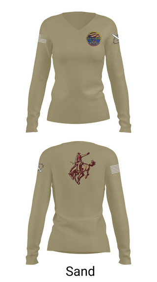 Womens Long Sleeve Vneck Shirt, Missile Techs, , Teamtime, Team time, sublimation, custom sports apparel, team uniforms, spirit wear, spiritwear, sports uniforms, custom shirts, team store, custom team store, fundraiser sports, apparel fundraiser