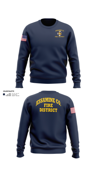 Crew Neck Sweatshirt, Jessamine county fire, Fire Department, Teamtime, Team time, sublimation, custom sports apparel, team uniforms, spirit wear, spiritwear, sports uniforms, custom shirts, team store, custom team store, fundraiser sports, apparel fundraiser