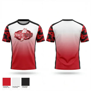 Old School Cotton Feel Shirt, Elyria High School Track & Field, Track & Field, Teamtime, Team time, sublimation, custom sports apparel, team uniforms, spirit wear, spiritwear, sports uniforms, custom shirts, team store, custom team store, fundraiser sports, apparel fundraiser