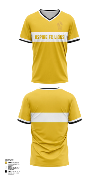Mens Soccer Jersey, Aspire FC Lions, Men's Soccer, Teamtime, Team time, sublimation, custom sports apparel, team uniforms, spirit wear, spiritwear, sports uniforms, custom shirts, team store, custom team store, fundraiser sports, apparel fundraiser