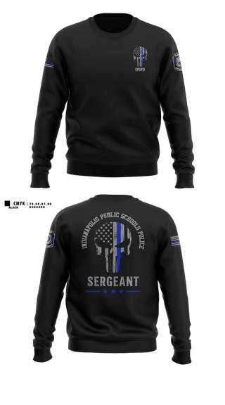 Crew Neck Sweatshirt, IPSPD, Police, Teamtime, Team time, sublimation, custom sports apparel, team uniforms, spirit wear, spiritwear, sports uniforms, custom shirts, team store, custom team store, fundraiser sports, apparel fundraiser