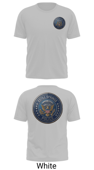 Short Sleeve Performance Shirt, Estill Springs Police Department, Police, Teamtime, Team time, sublimation, custom sports apparel, team uniforms, spirit wear, spiritwear, sports uniforms, custom shirts, team store, custom team store, fundraiser sports, apparel fundraiser