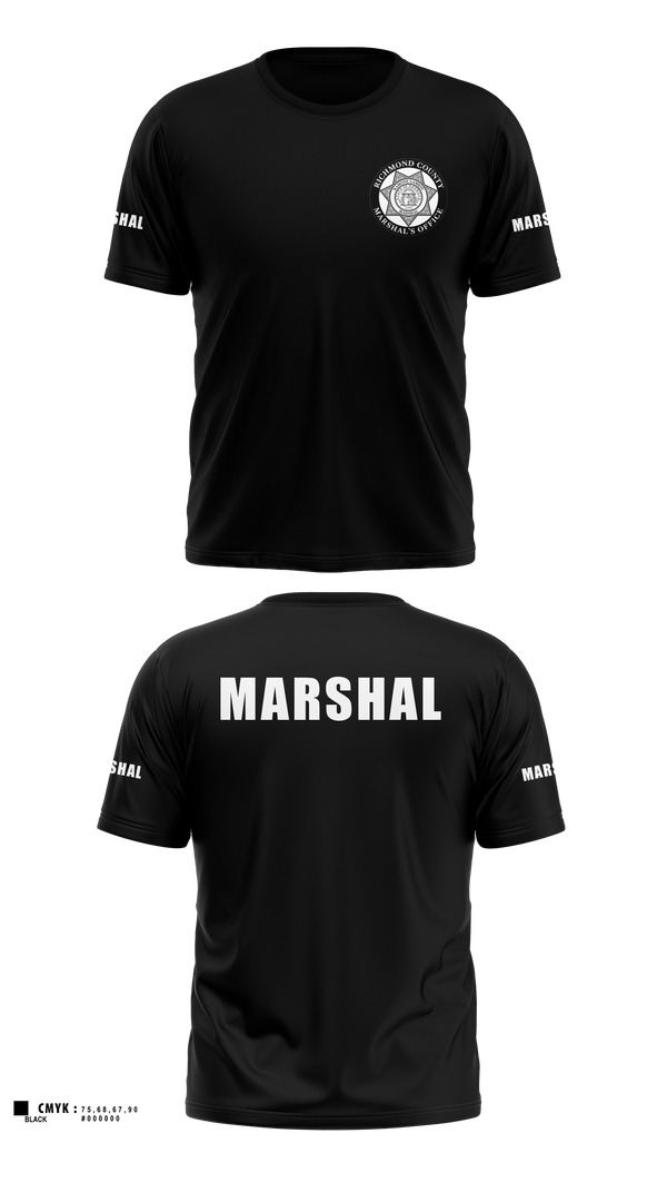 Old School Cotton Shirt, Richmond County Marshal's Office, Police, Teamtime, Team time, sublimation, custom sports apparel, team uniforms, spirit wear, spiritwear, sports uniforms, custom shirts, team store, custom team store, fundraiser sports, apparel fundraiser