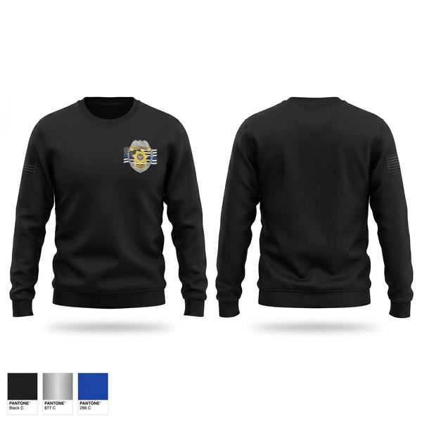 Crew Neck Sweatshirt, Hudson Police Department, Police, Teamtime, Team time, sublimation, custom sports apparel, team uniforms, spirit wear, spiritwear, sports uniforms, custom shirts, team store, custom team store, fundraiser sports, apparel fundraiser