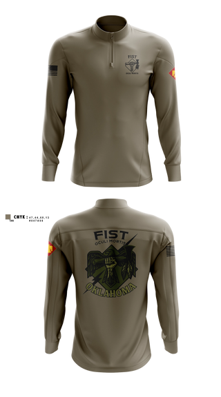 Quarter Zip Jacket, HHB 160th FIST, Army, Teamtime, Team time, sublimation, custom sports apparel, team uniforms, spirit wear, spiritwear, sports uniforms, custom shirts, team store, custom team store, fundraiser sports, apparel fundraiser