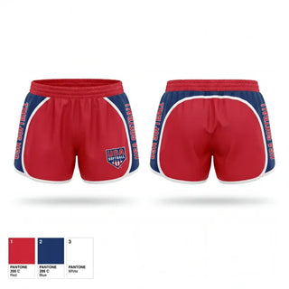 Womens Shorts, USA Softball of Alaska, Softball, Teamtime, Team time, sublimation, custom sports apparel, team uniforms, spirit wear, spiritwear, sports uniforms, custom shirts, team store, custom team store, fundraiser sports, apparel fundraiser