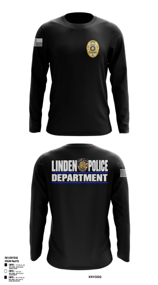 Long Sleeve Performance Shirt, Linden police department, Police, Teamtime, Team time, sublimation, custom sports apparel, team uniforms, spirit wear, spiritwear, sports uniforms, custom shirts, team store, custom team store, fundraiser sports, apparel fundraiser