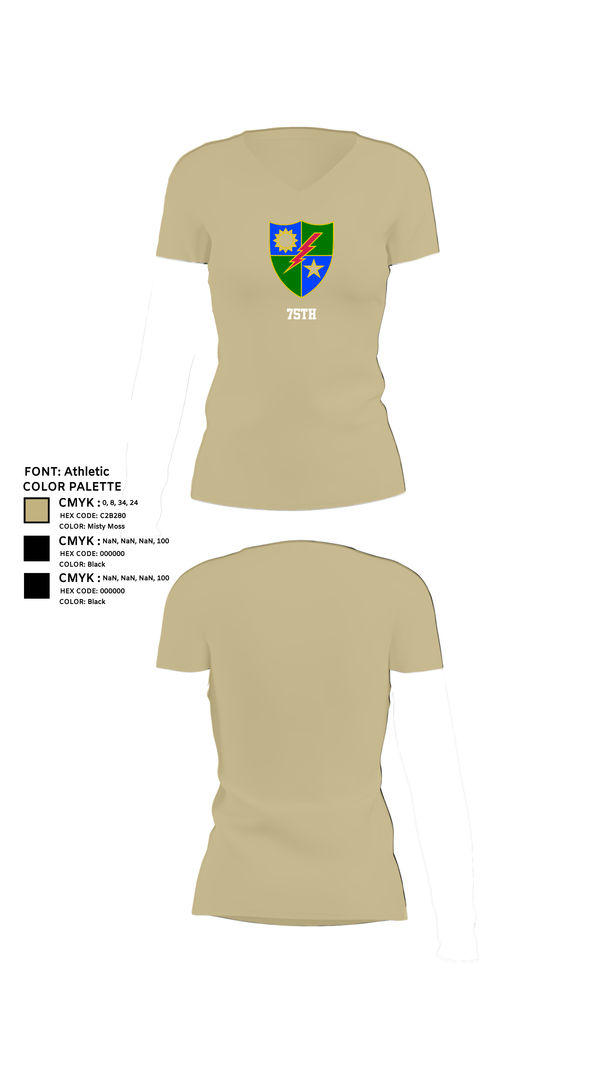 Womens Short Sleeve Vneck Shirt, 75th, , Teamtime, Team time, sublimation, custom sports apparel, team uniforms, spirit wear, spiritwear, sports uniforms, custom shirts, team store, custom team store, fundraiser sports, apparel fundraiser