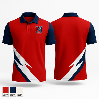 Mull Mustangs 47908731 Short Sleeve Performance Polo - 1