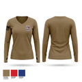 Adjutant General Women's Long Sleeve V-neck Shirt - 1