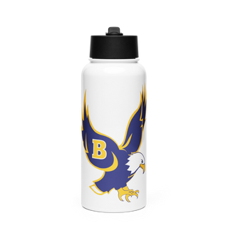 Barrington High School Gymnastics Stainless Steel Water Bottle with a Straw Lid
