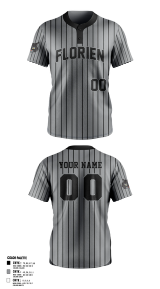 Two Button Softball Jersey, Florien Blackcats, Softball, Teamtime, Team time, sublimation, custom sports apparel, team uniforms, spirit wear, spiritwear, sports uniforms, custom shirts, team store, custom team store, fundraiser sports, apparel fundraiser