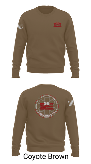 Crew Neck Sweatshirt, 36 Engineer Brigade, Army, Teamtime, Team time, sublimation, custom sports apparel, team uniforms, spirit wear, spiritwear, sports uniforms, custom shirts, team store, custom team store, fundraiser sports, apparel fundraiser
