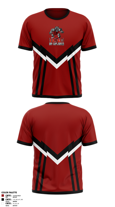 Inner City Wrestling 87889128 Short Sleeve Performance Shirt - 1