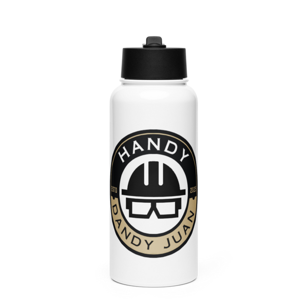 Handy Dandy Juan 69161815 Stainless Steel Water Bottle with a Straw Lid