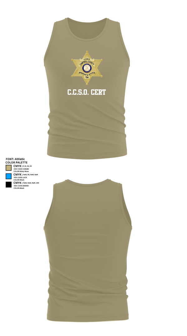 Tank Top, C.C.S.O. CERT, , Teamtime, Team time, sublimation, custom sports apparel, team uniforms, spirit wear, spiritwear, sports uniforms, custom shirts, team store, custom team store, fundraiser sports, apparel fundraiser