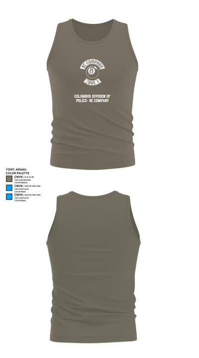 Columbus Division of Police- 8C Company 60108409 Tank Top - 75