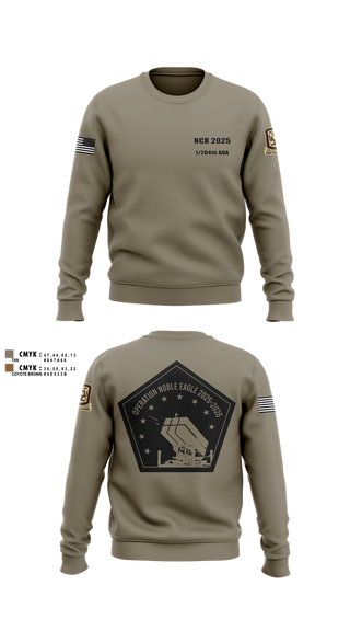 Crew Neck Sweatshirt, 1/204th ADA, , Teamtime, Team time, sublimation, custom sports apparel, team uniforms, spirit wear, spiritwear, sports uniforms, custom shirts, team store, custom team store, fundraiser sports, apparel fundraiser