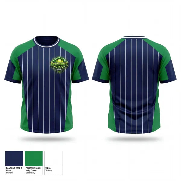 Old School Cotton Feel Shirt, Kryptonite, Baseball, Teamtime, Team time, sublimation, custom sports apparel, team uniforms, spirit wear, spiritwear, sports uniforms, custom shirts, team store, custom team store, fundraiser sports, apparel fundraiser