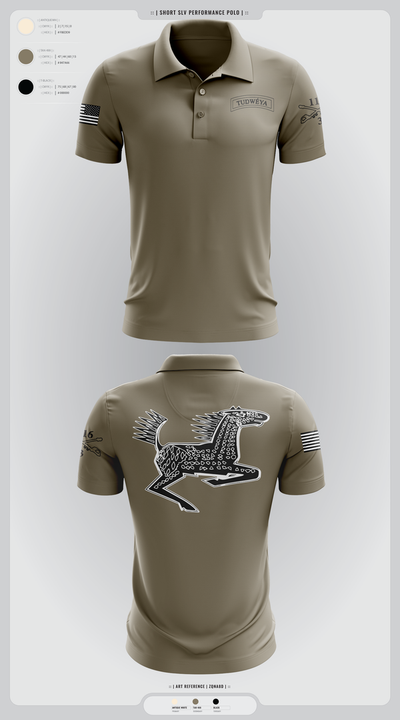 DET 1 HHC 3-116 CAV 15242630 Short Sleeve Performance Polo - 2